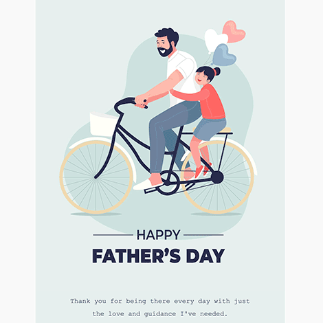 Daddy Daughter Father's Day eCard